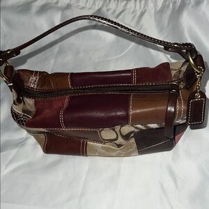 Coach Y2K Small Holiday Patchwork Leather Shoulder Bag